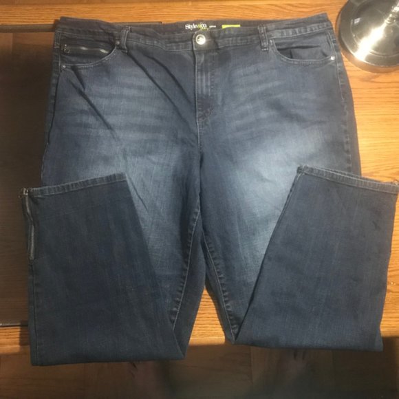 Style & Co slim leg denim jeans size 24W - Picture 2 of 6